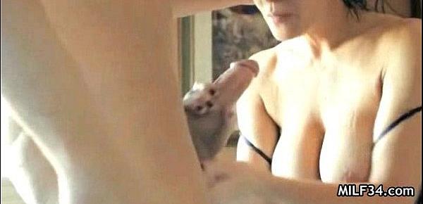  Wet horny MILF gets a morning doggy fuck